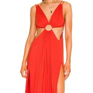 Indah Zoe Maxi Dress Red
